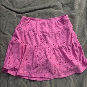 Kyodan Pink Eyelet Mini Skirt